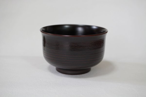 Photo10: Japanese Echizen Urushi lacquer matcha tea soup bowl wan jinoko tamari D113mm