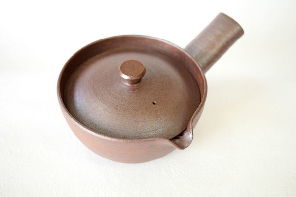 Photo12: Kiyomizu Kyoto kumagai pottery tea pot kyusu yakishime