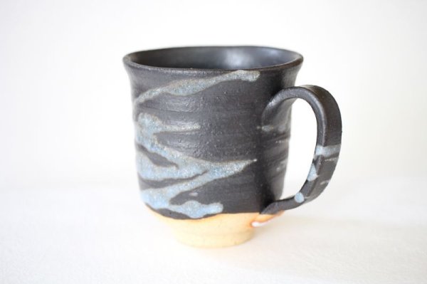 Photo1: Shigaraki ware Japanese pottery tea mug coffee cup akatsuki 400ml