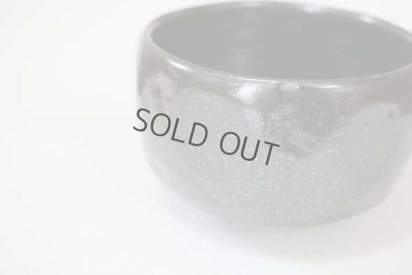 Photo3: Mino Japanese pottery tea ceremony matcha bowl black cracking glaze zen chawan