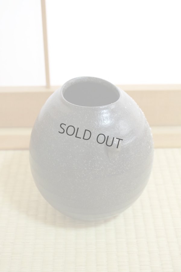 Photo8: Shigaraki Japanese pottery Vase tsuchi mimitsukiyohen H 19.5cm