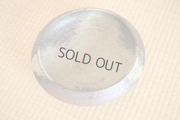 Photo4: Ikebana Suiban Vase Shigaraki Japanese pottery Round koto-yohen D 31cm