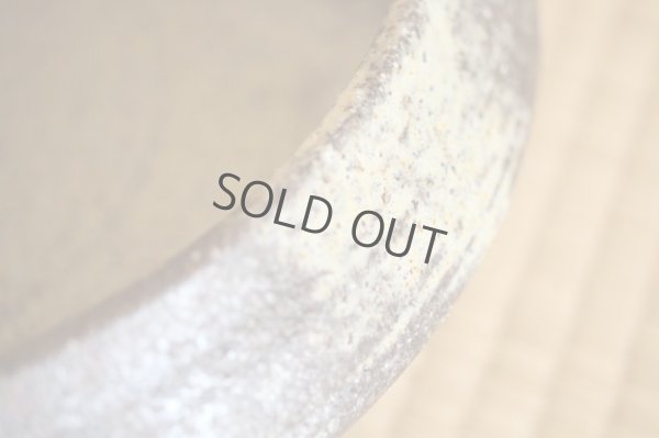 Photo3: Ikebana Suiban Vase Shigaraki Japanese pottery Round koto-yohen D 31cm