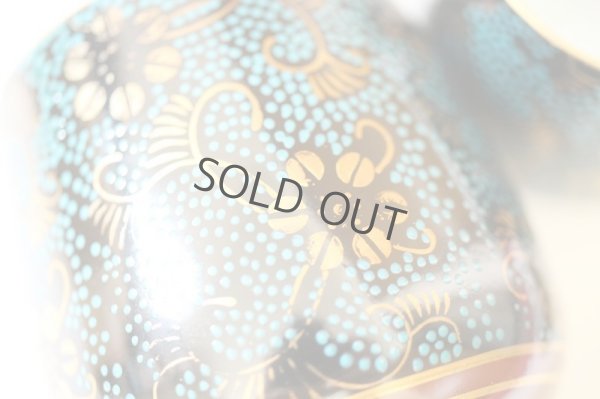 Photo2: Kutani porcelain Futatuki Yunomi kai blue gold aotibu Japanese tea cup (set of 2)