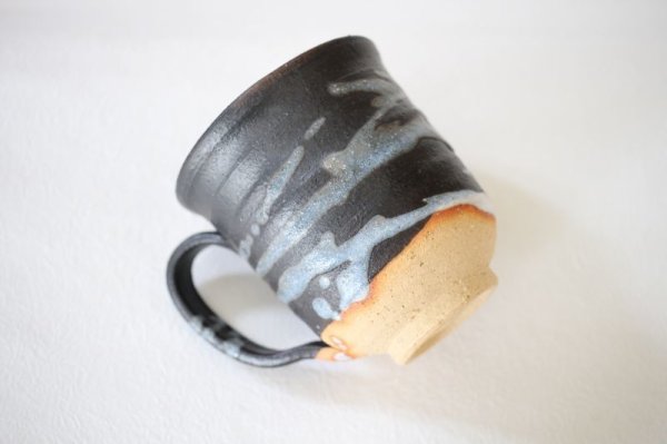Photo2: Shigaraki ware Japanese pottery tea mug coffee cup akatsuki 400ml