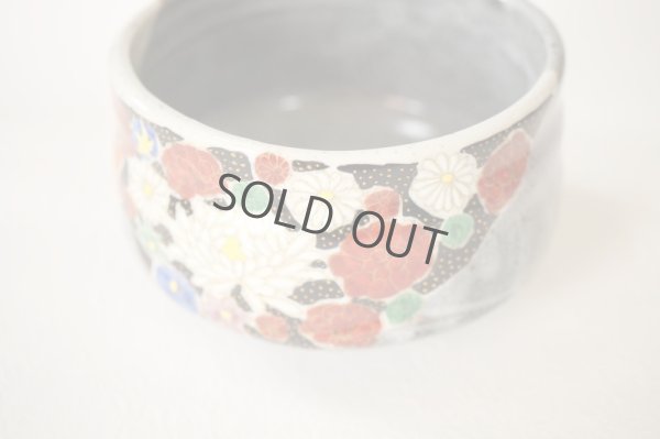 Photo8: Kutani porcelain Japanese tea ceremony matcha bowl hai hanazume