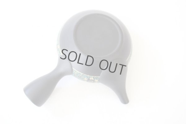 Photo3: Tokoname Japanese tea pot kyusu YT Shohou aochibu blue gold 260ml