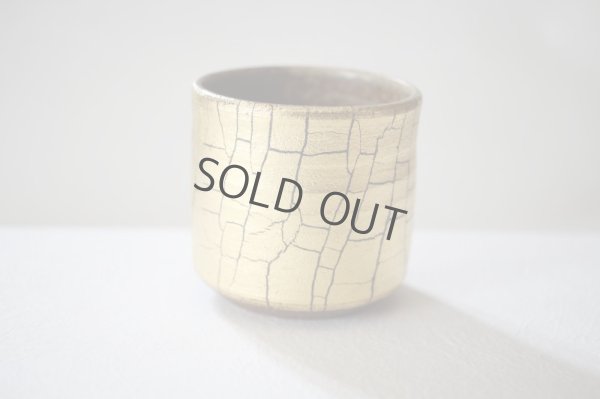 Photo6: Kutani Porcelain yunomi tea cup pottery tumbler kinpakusai 330ml