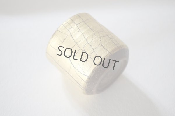 Photo3: Kutani Porcelain yunomi tea cup pottery tumbler kinpakusai 330ml