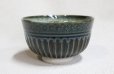 Photo1: Kiyomizu Japanese pottery tea ceremony matcha bowl Minoru Ando carved mishima (1)