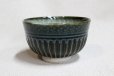 Photo2: Kiyomizu Japanese pottery tea ceremony matcha bowl Minoru Ando carved mishima (2)