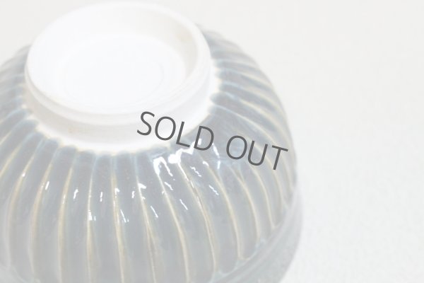 Photo6: Kiyomizu Japanese pottery tea ceremony matcha bowl Minoru Ando carved mishima