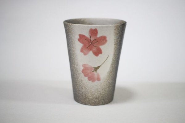 Photo7: Shigaraki Japanese pottery tea cups wabe sakura cherry 230ml set of 2