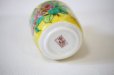 Photo2: Kutani Porcelain Soy Sauce Dispenser Bottle pot yellow yoshidaya bird (2)