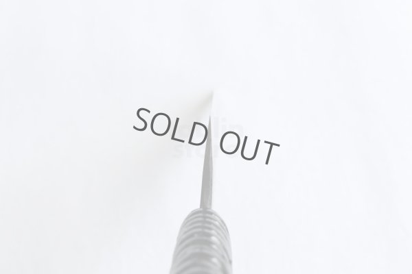 Photo10: Shokei Funaki Kurouchi white 2 steel Lacquer wisteria string cord handle Chef Gyuto 178mm