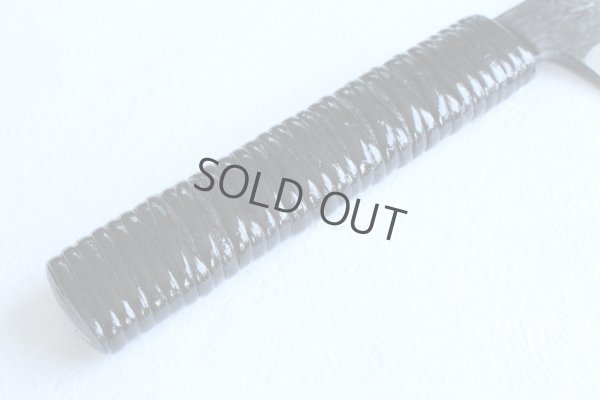 Photo7: Shokei Funaki Kurouchi white 2 steel Lacquer wisteria string cord handle Chef Gyuto 178mm