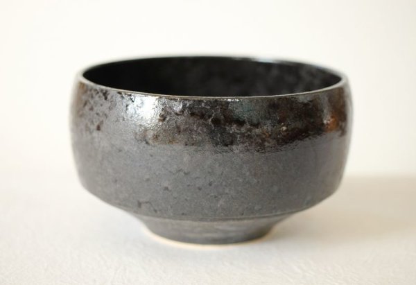 Photo12: Hasami Porcelain Japanese matcha bowl haku wabi black