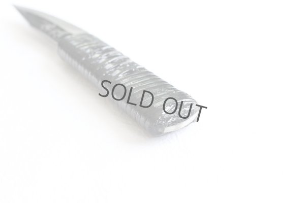 Photo8: Shokei Funaki Kurouchi white 2 steel Lacquer wisteria string cord handle Tanto Fixed Blade Knife 95mm