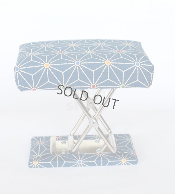 Photo5: kneel chair portable tea ceremony Adjustable Height Dutch blue