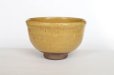 Photo1: Tokoname Japanese tea ceremony bowl YT Masaya yellow glaze pottery chawan (1)