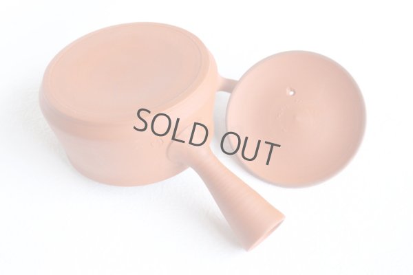 Photo7: Tokoname tea pot kyusu Gyokko pottery tea strainer red shudei flat hira 160ml