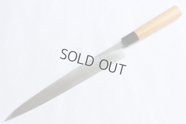 Photo5: Yasuhiko Fujiwara Silver-3 steel Japanese Yanagiba Sashimi knife 270mm