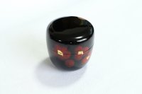 Tea Caddy Japanese Natsume Echizen Urushi lacquer Matcha container flower black