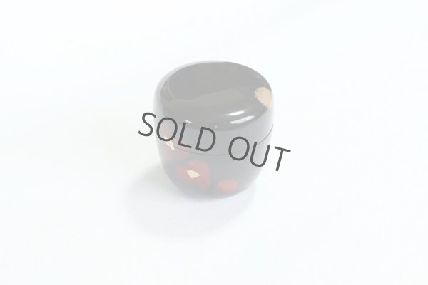 Photo9: Tea Caddy Japanese Natsume Echizen Urushi lacquer Matcha container flower black