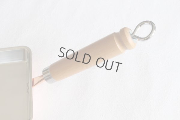 Photo7: Japanese copper rolled egg making pan Tanabe wooden handle 12 x 15 cm