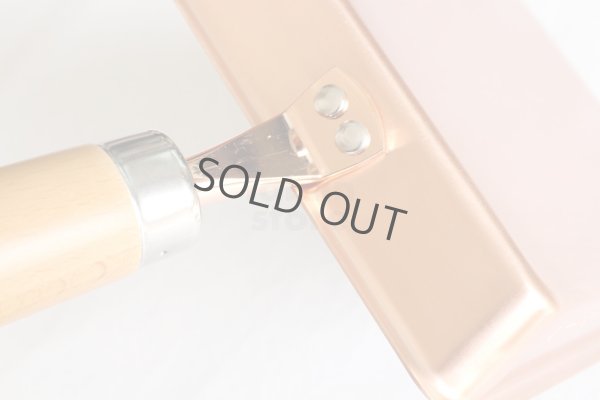 Photo6: Japanese copper rolled egg making pan Tanabe wooden handle 12 x 15 cm