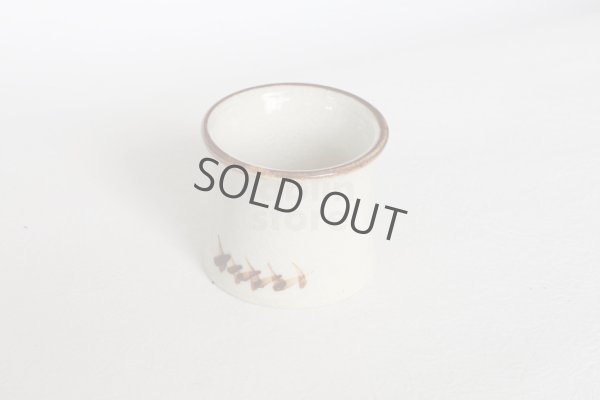 Photo6: Mino yaki ware lid rest Futaoki Shino tadasaku Japanese tea ceremony