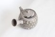 Photo8: Tokoname Japanese tea pot kyusu Kenji nerikomi gray clay 320ml