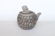 Photo5: Tokoname Japanese tea pot kyusu Kenji nerikomi gray clay 320ml