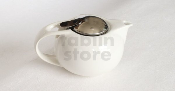 Photo5: Japanese ceramics tea pot ZEROJAPAN Saturn white 300ml S
