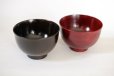 Photo1: Japanese Echizen Urushi lacquer soup bowl wan sakurazai D11.2cm set of 2 (1)