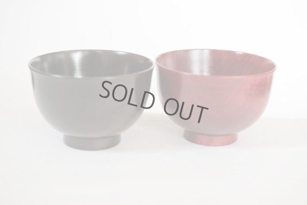 Photo11: Japanese Echizen Urushi lacquer soup bowl wan sakurazai D11.2cm set of 2