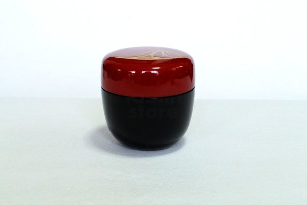 Photo5: Tea Caddy Japanese Natsume Echizen Urushi lacquer Matcha container Gold Mt. Fuji