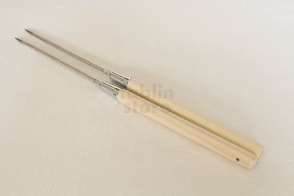 Photo2: Japanese moribashi chopsticks short type staineless wooden handle 11cm