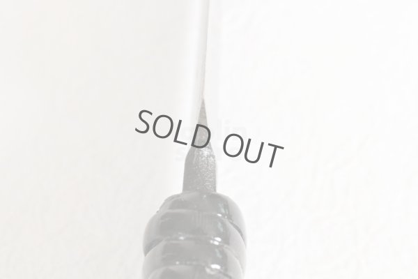 Photo7: Shokei Funaki Kurouchi white 2 steel Lacquer wisteria string cord handle Tanto Fixed Blade Knife 95mm