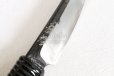 Photo5: Shokei Funaki Kurouchi white 2 steel Lacquer wisteria string cord handle Tanto Fixed Blade Knife 95mm (5)