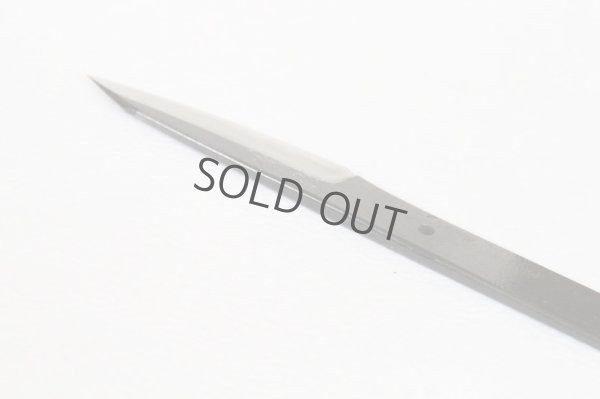 Photo7: Shokei blank blade Custom knife Making Kurouchi white 2 steel Tanto Fixed Blade Knife 78mm