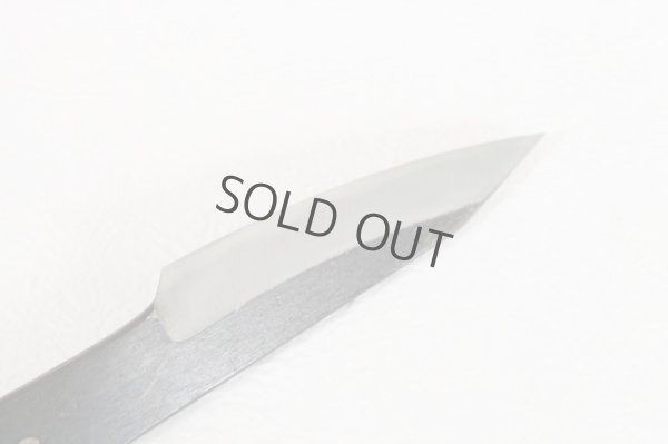 Photo6: Shokei blank blade Custom knife Making Kurouchi white 2 steel Tanto Fixed Blade Knife 78mm