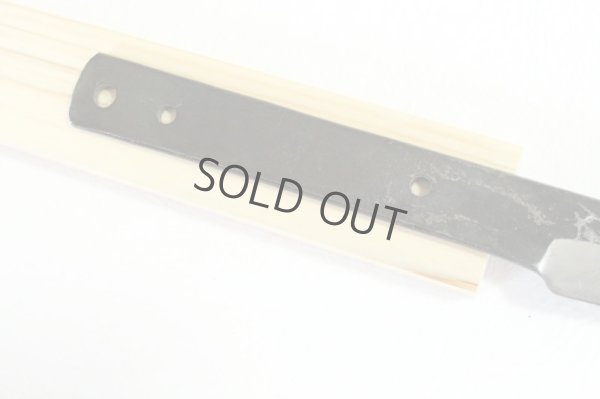 Photo3: Shokei blank blade Custom knife Making Kurouchi white 2 steel Tanto Fixed Blade Knife 78mm