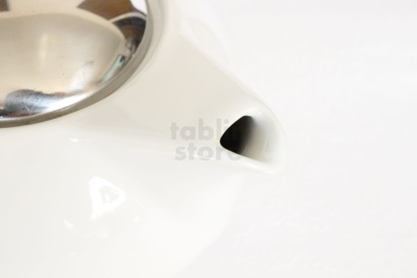 Photo5: Japanese ceramics tea pot ZEROJAPAN Saturn white 520ml M