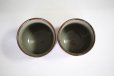 Photo7: Kutani Porcelain Japanese tea cups yon ginsai sanchabana (set of 2)