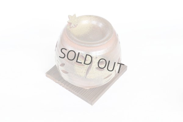 Photo11: Tokoname YT Japanese green tea aroma Incense Burner Sekiryu br dragonfly H11cm