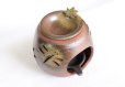 Photo4: Tokoname YT Japanese green tea aroma Incense Burner Sekiryu br dragonfly H11cm