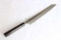 SAKAI TAKAYUKI Ginsan Yasuki silver-3 steel Kasumi Ebony wood Kiritsuke Sashimi knife 270mm