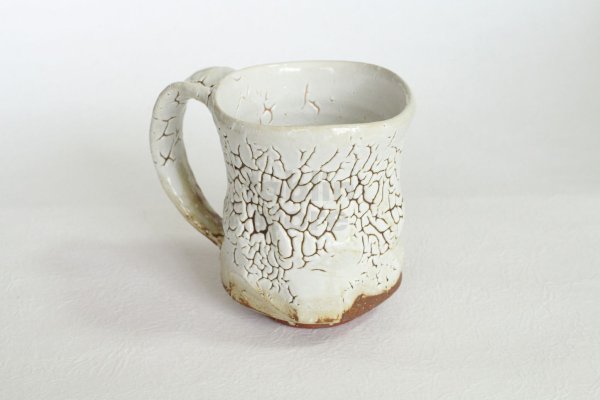 Photo3: Hagi ware Japanese pottery mug coffee tea cup Kashun yuki 280ml