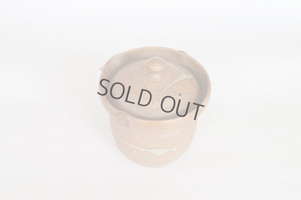 Photo7: Tokoname ware Japanese tea pot isshin carved cover ceramic tea strainer 180ml